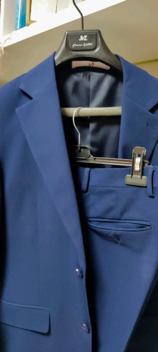 Traje de chaqueta azul