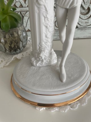 Franklin Mint candelabros Porcelana Biscuit