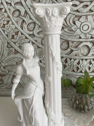 Franklin Mint candelabros Porcelana Biscuit