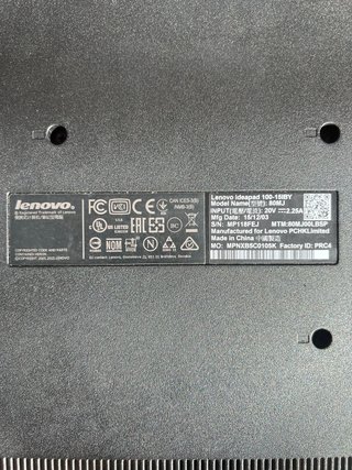Lenovo Ideapad 100-15IBY