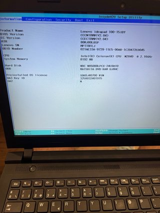 Lenovo Ideapad 100-15IBY