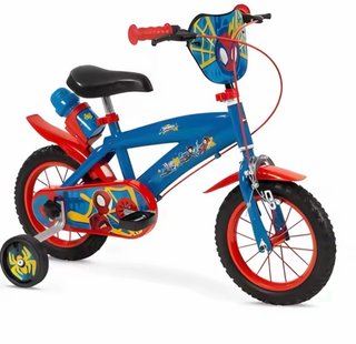 Bicicleta Spiderman 12 con ruedines
