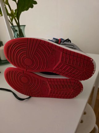 Botines Nike Jordan Azul y Blanco Negro gris rojo