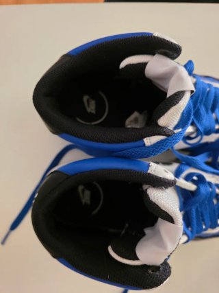 Botines Nike Jordan Azul y Blanco Negro gris rojo