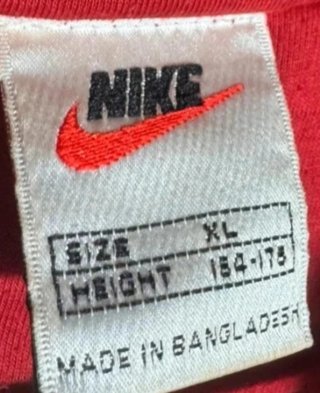 Chaqueta Vintage Nike 90's - XL - Negra/Rojo