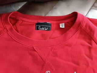 Sudadera Anabel Lee Roja Estrellas