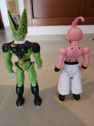 Figuras Dragon Ball Cell y Majin Buu