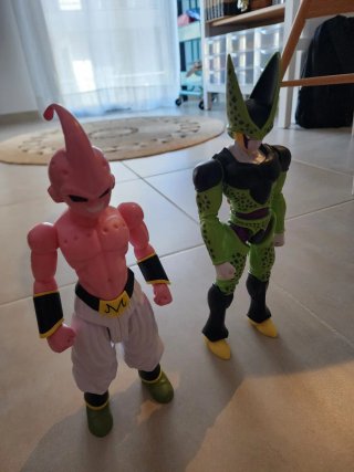 Figuras Dragon Ball Cell y Majin Buu