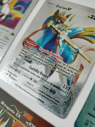Lote 6 Cartas Pokémon: Mew, ZacianV, SimisearV, Ar