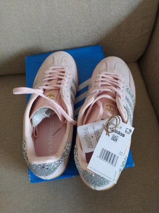 Adidas Gazelle Indoor Zapatilla Rosa Glitter