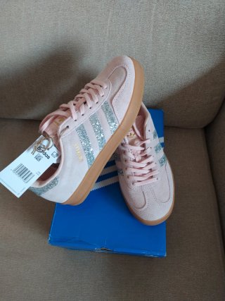 Adidas Gazelle Indoor Zapatilla Rosa Glitter