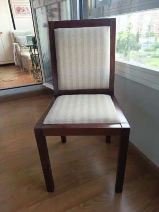 Sillas tapizadas salón comedor