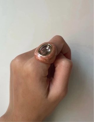 Anillos Luxenter Oro y Rosa con Piedra
