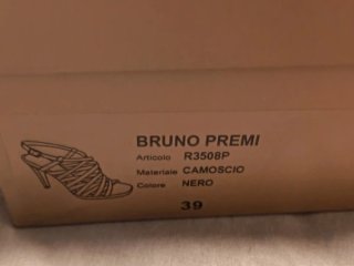 BRUNO PREMI Sandalias Tacón Abierto Negro