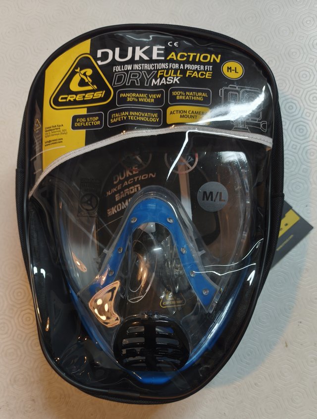 Maschera con tubo snorkel con supporto GoPro