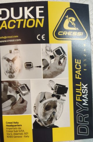 Máscara con tubo de snorkel con soporte GoPro