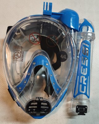 Máscara con tubo de snorkel con soporte GoPro