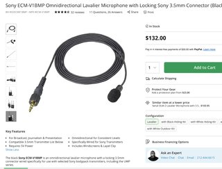 Sony Portátil Sistema Micrófono Inalámbrico