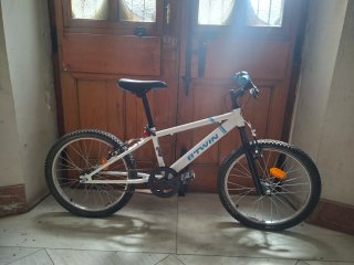 Bicicleta Decathlon 20 Blanca
