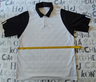 Polo Adidas Hombre Blanco y Negro Talla L