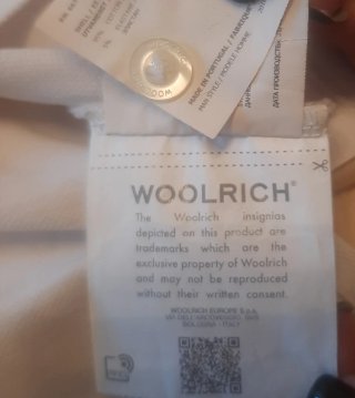 Polo Woolrich bianco uomo