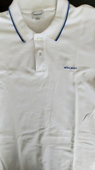 Polo Woolrich bianco uomo