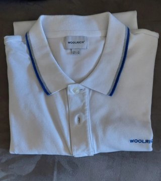 Polo Woolrich bianco uomo