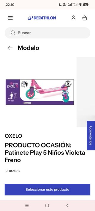 Patinete Oxelo Decathlon Infantil Rosa