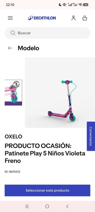 Patinete Oxelo Decathlon Infantil Rosa