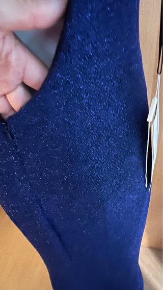 Vestido de fiesta azul largo