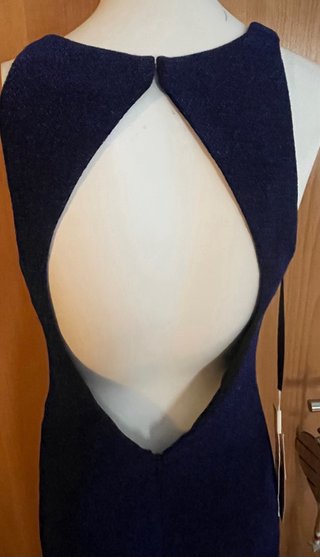 Vestido de fiesta azul largo