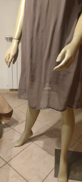Abito estivo color tortora donna