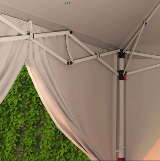 Carpa Plegable 6x3m Gazebo 6 Paredes