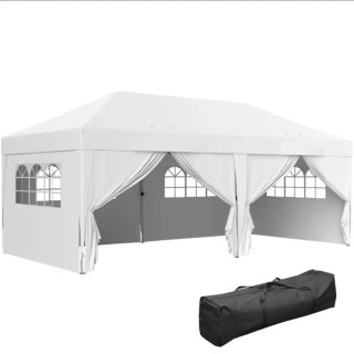 Carpa Plegable 6x3m Gazebo 6 Paredes