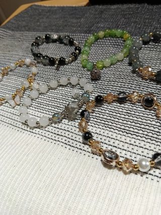 7 Pulseras Abalorios Nuevas