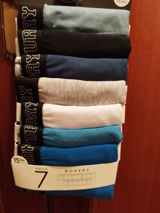 Pack 7 Boxer Niño Talla 11/12