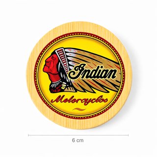 Chapa Indian 25x19 y Abridor Magnético
