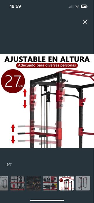 Rack jaula Gimnasio Polea Doble