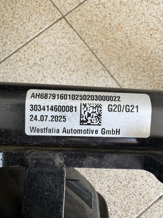 Enganche Westfalia BMW Serie 3 Bola remolque auto