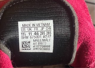 Adidas Jeans burdeos Talla 46