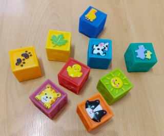 Cubos construcciones infantiles