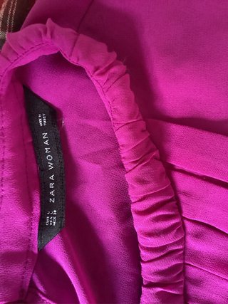 Blusa Zara Fucsia Talla L
