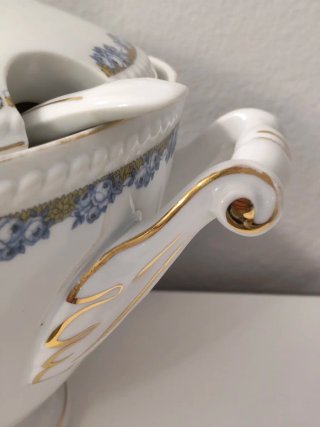 Zuppiera Freiberg Keramik con mestolo