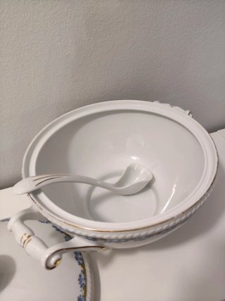 Zuppiera Freiberg Keramik con mestolo