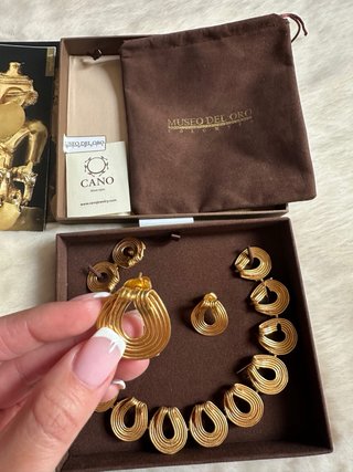 Juego Joyas Precolombinas Oro 24k certificado