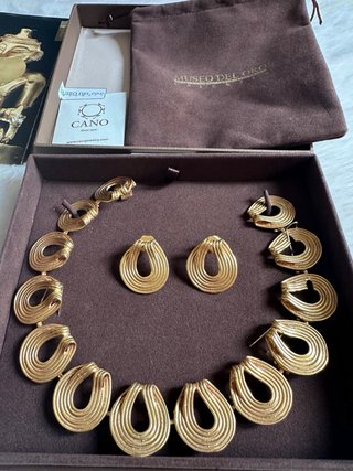 Juego Joyas Precolombinas Oro 24k certificado