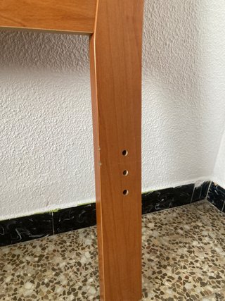 Cabezal y mesillas de madera de aliso