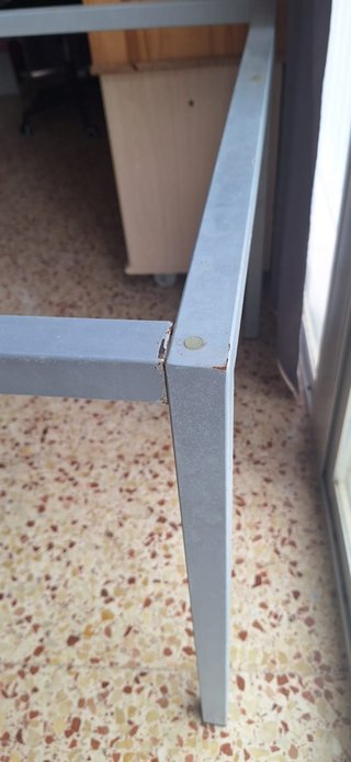 BASE DE MESA DE METAL SIN CRISTAL