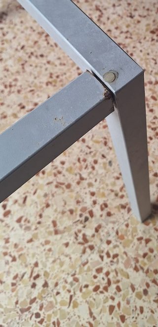 BASE DE MESA DE METAL SIN CRISTAL