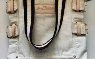Bolso Louis Vuitton loneta beige y marrón